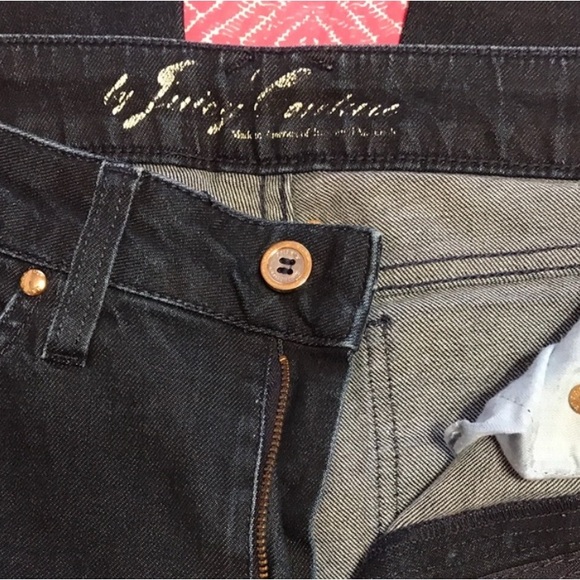 Women’s Y2k Juicy Dark Wash J Pocket Jeans Sz 28 - Picture 3 of 5